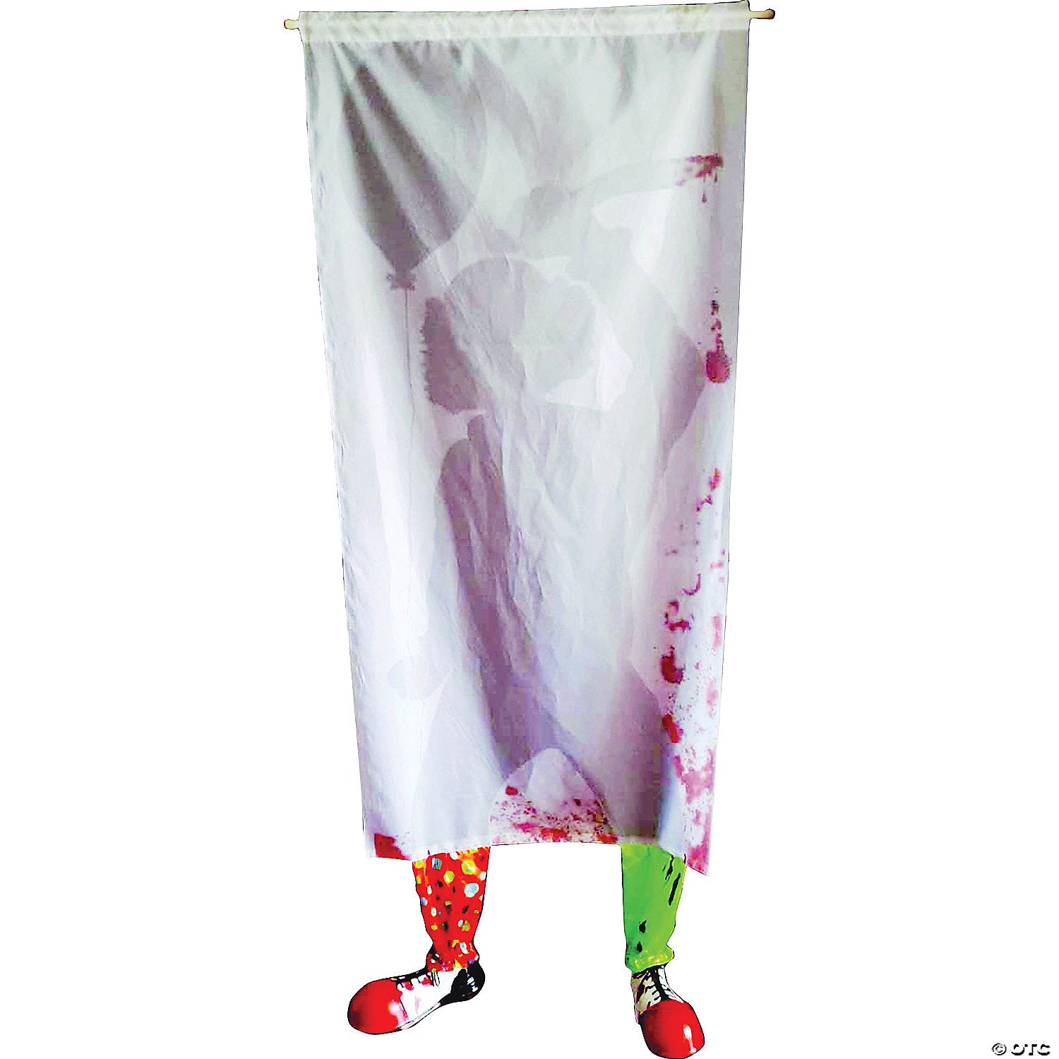 71  killer clown curtain with feet halloween decoration~ss72157