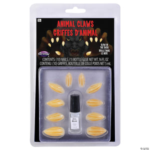 animal claws glow in the dark claws kit~fw90790g