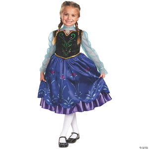 girl& 8217 s deluxe frozen& 8482  anna costume   medium~dg57005k