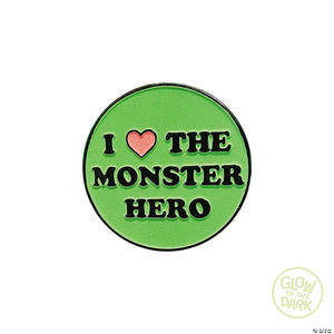 4  the toxic avenger& 8482  i love the monster hero full color enamel pin~masfte101