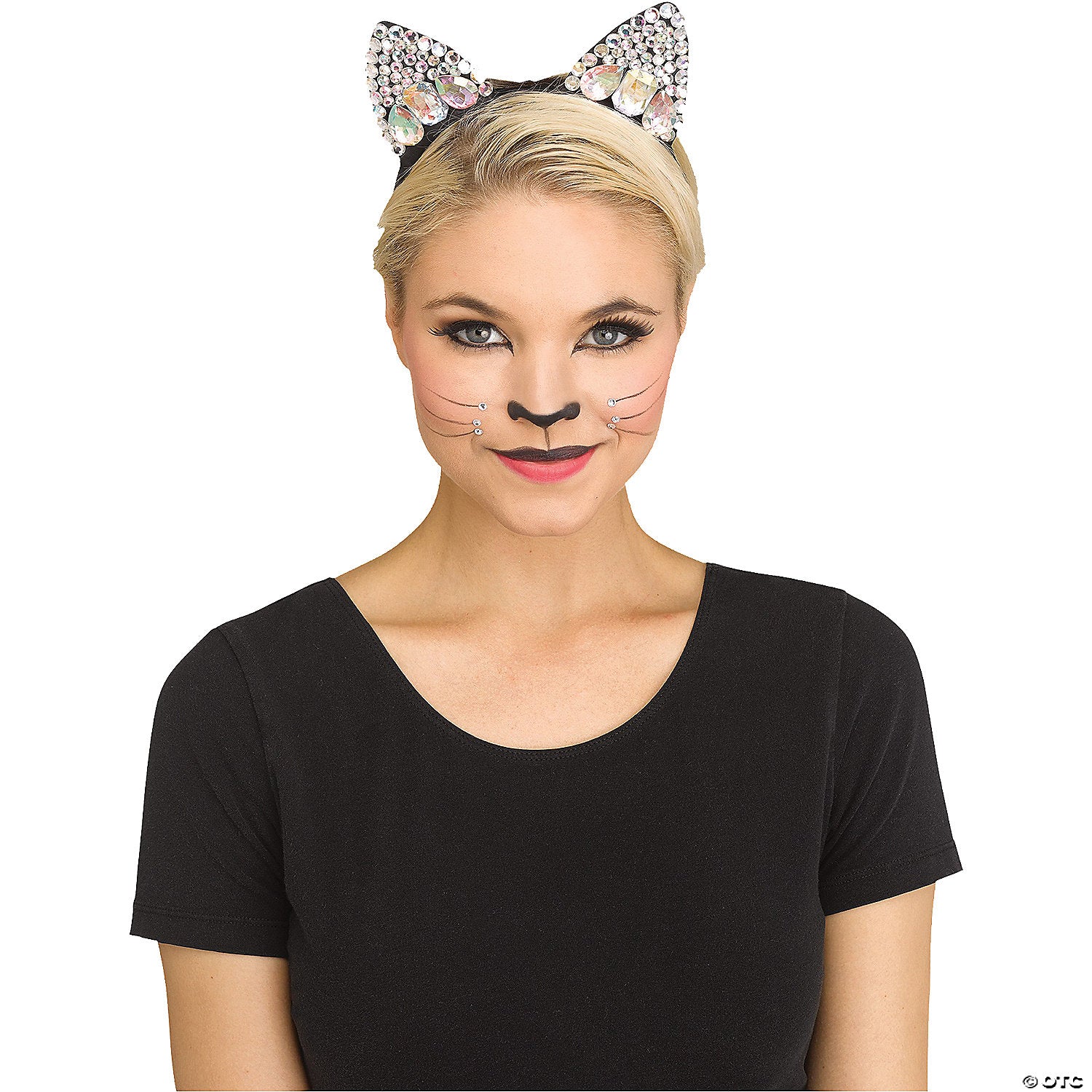 jeweled cat ears~fw93153bk