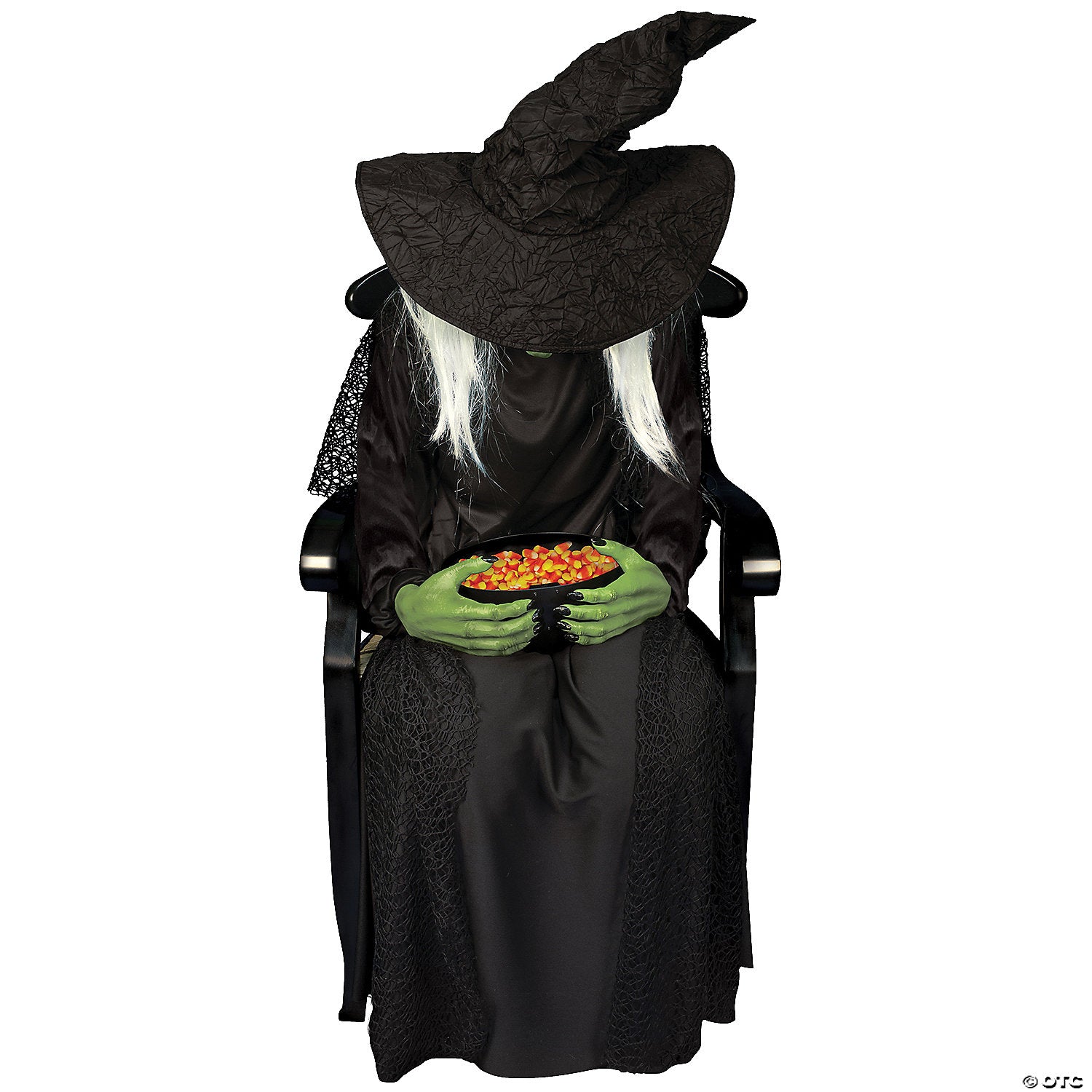 21  animated sitting witch halloween prop~tt58413-a01