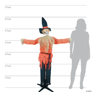 72  animated standing scarecrow halloween decoration~ss82552-a06