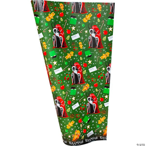 krampus seasons greetings christmas wrapping paper~masfle105