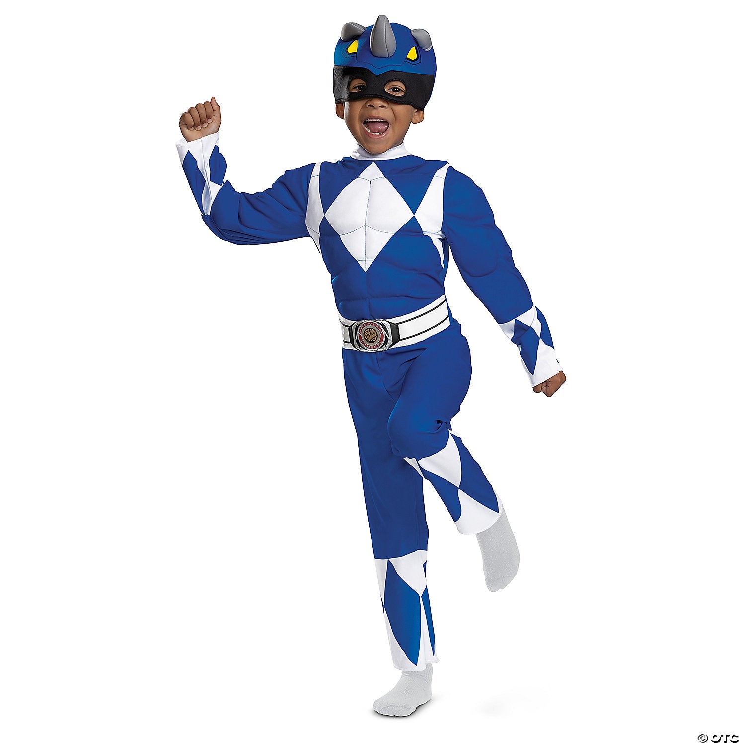 toddler power rangers& 8482  blue ranger muscle costume   medium 3t 4t~dg167269m