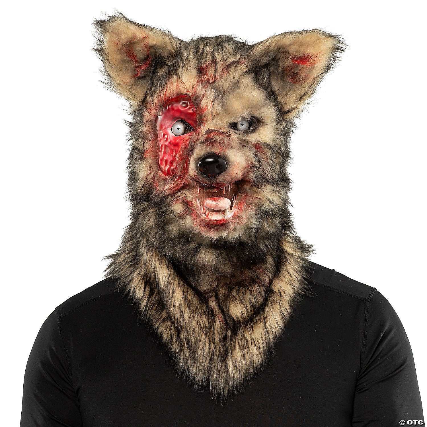 adults bloody wolf full head covering halloween mask & 8211  one size~mcbam001-a01