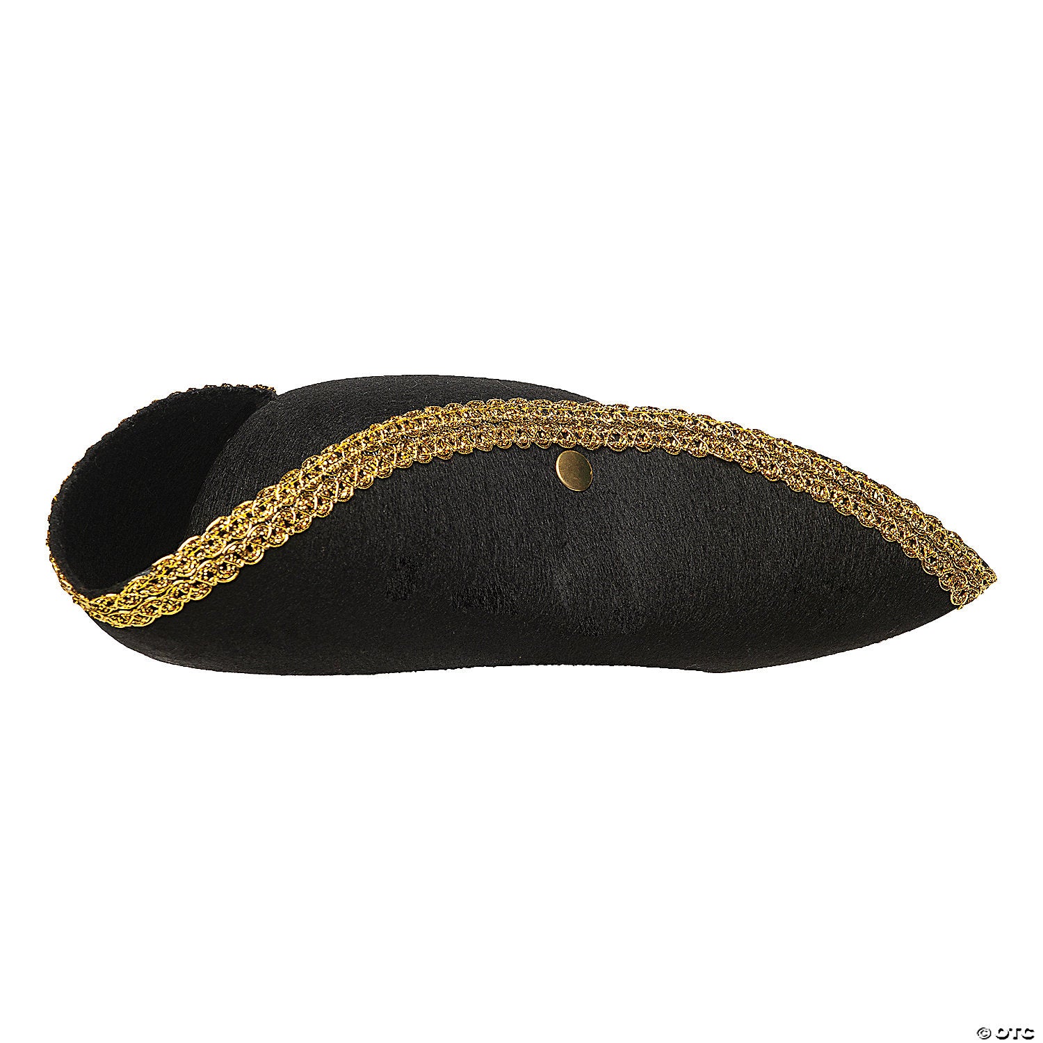 tri corner hat with gold trim~ur30046