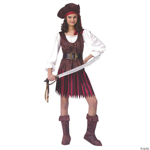 girl& 8217 s high seas pirate buccaneer costume   medium~fw5889md