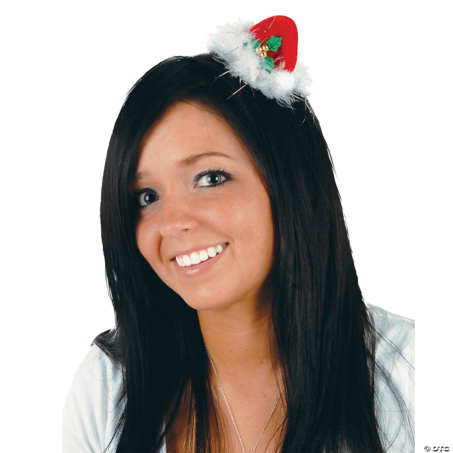 santa hat hair clip~bg20724