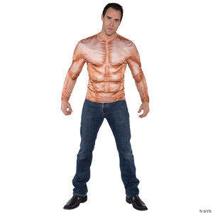 men s photo real shirt muscle padded costume~ur29708