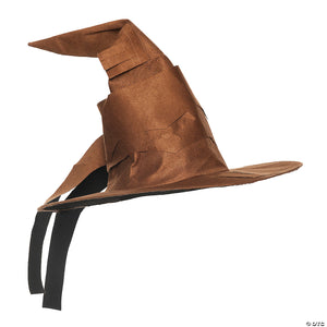 adults brown curved wizard hat~ur30785os