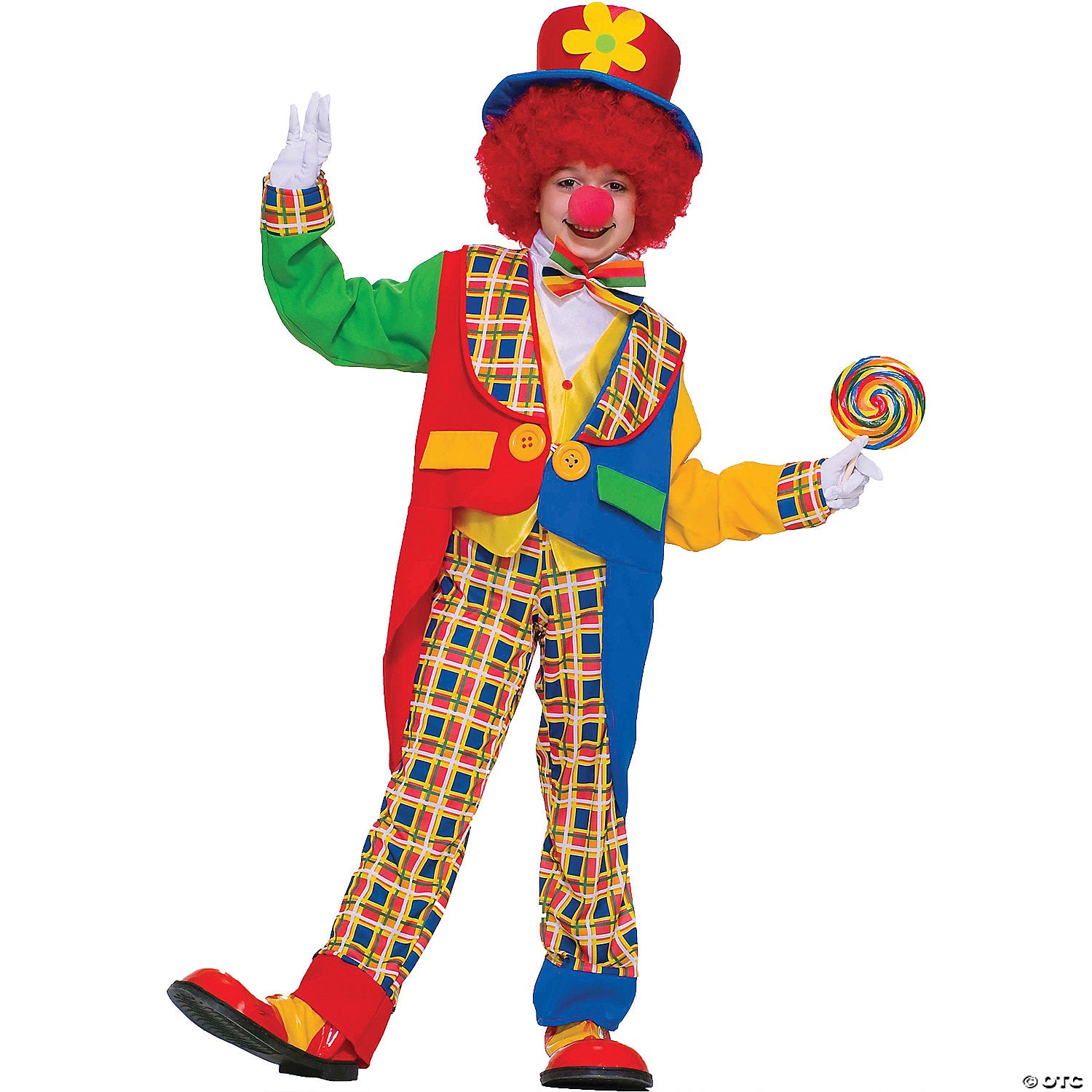 kids clown on the town costume large~fm62200