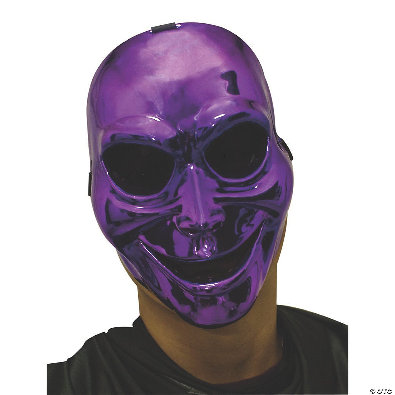 plastic sinister ghost halloween mask purple~mr031320