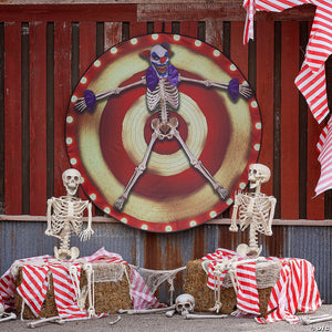 4  clown skeleton target ready to hang halloween decoration~atc00092-a01