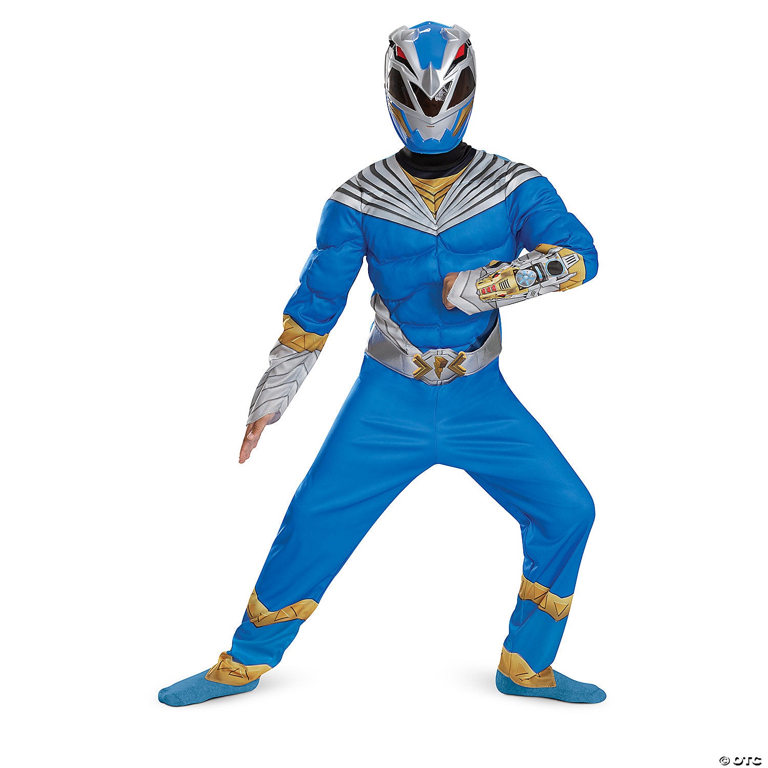 kids classic power rangers& 8482  cosmic fury blue ranger muscle costume   extra small 3t 4t~dg167249m