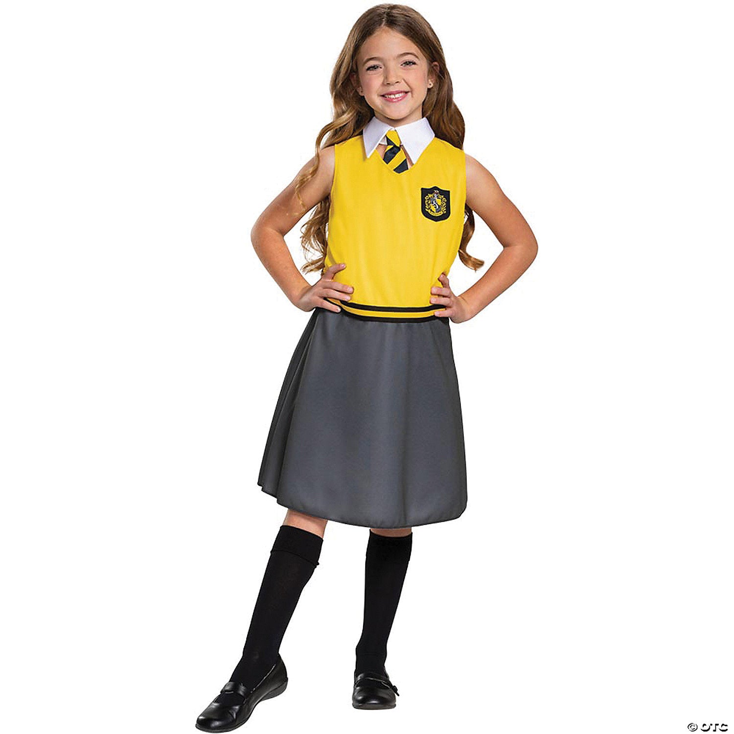 girl s classic harry potter hufflepuff dress costume   small~dg108049l-a01