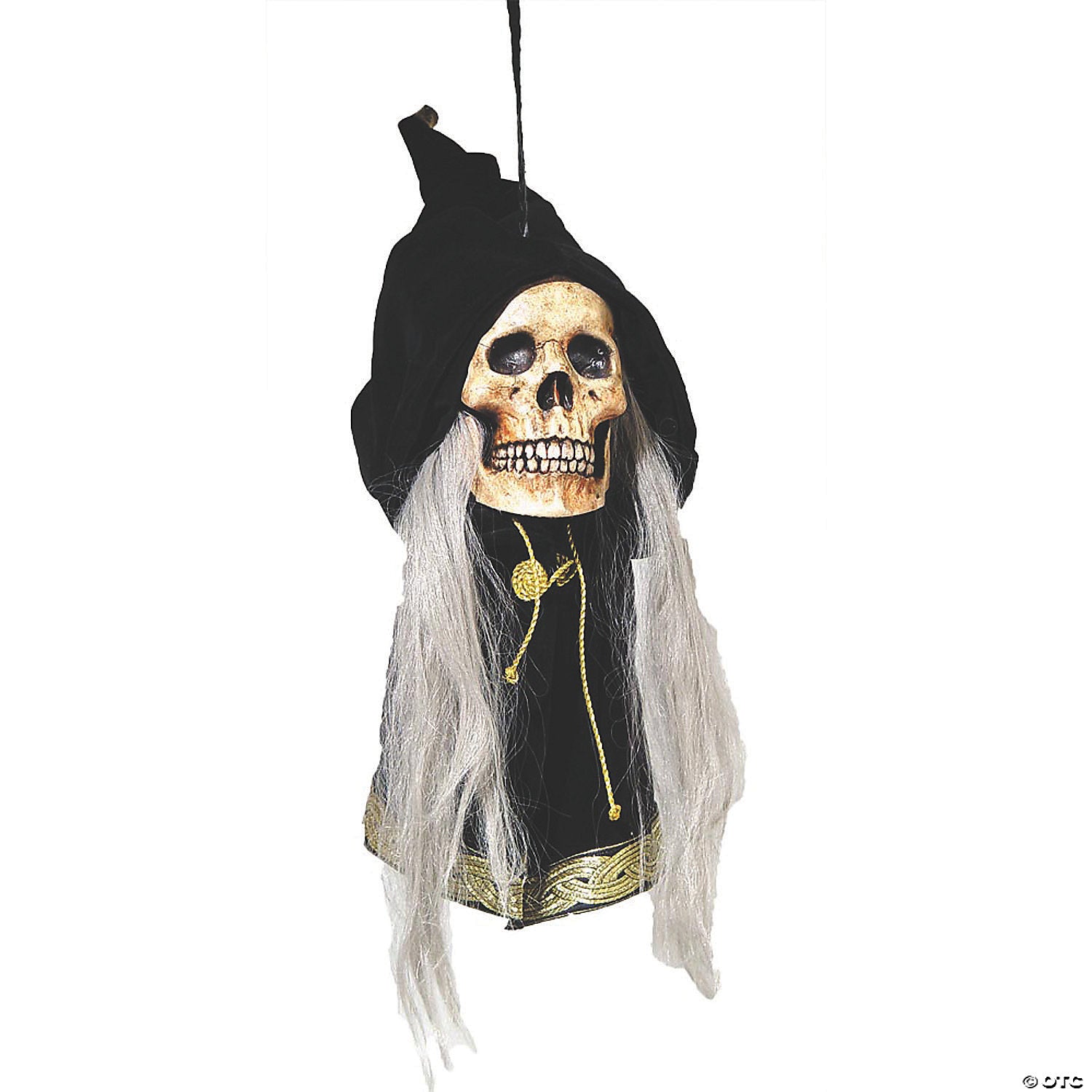 grim deluxe hanging skull halloween decoration~mr123010