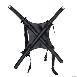 classic ninja backpack with katanas costume accessory~ur30973