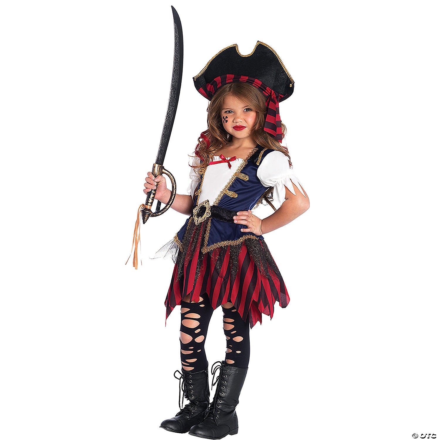 Girl's Caribbean Pirate Costume