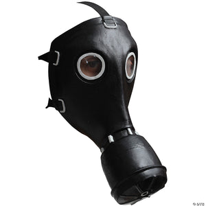 adults black gas mask~tb26519