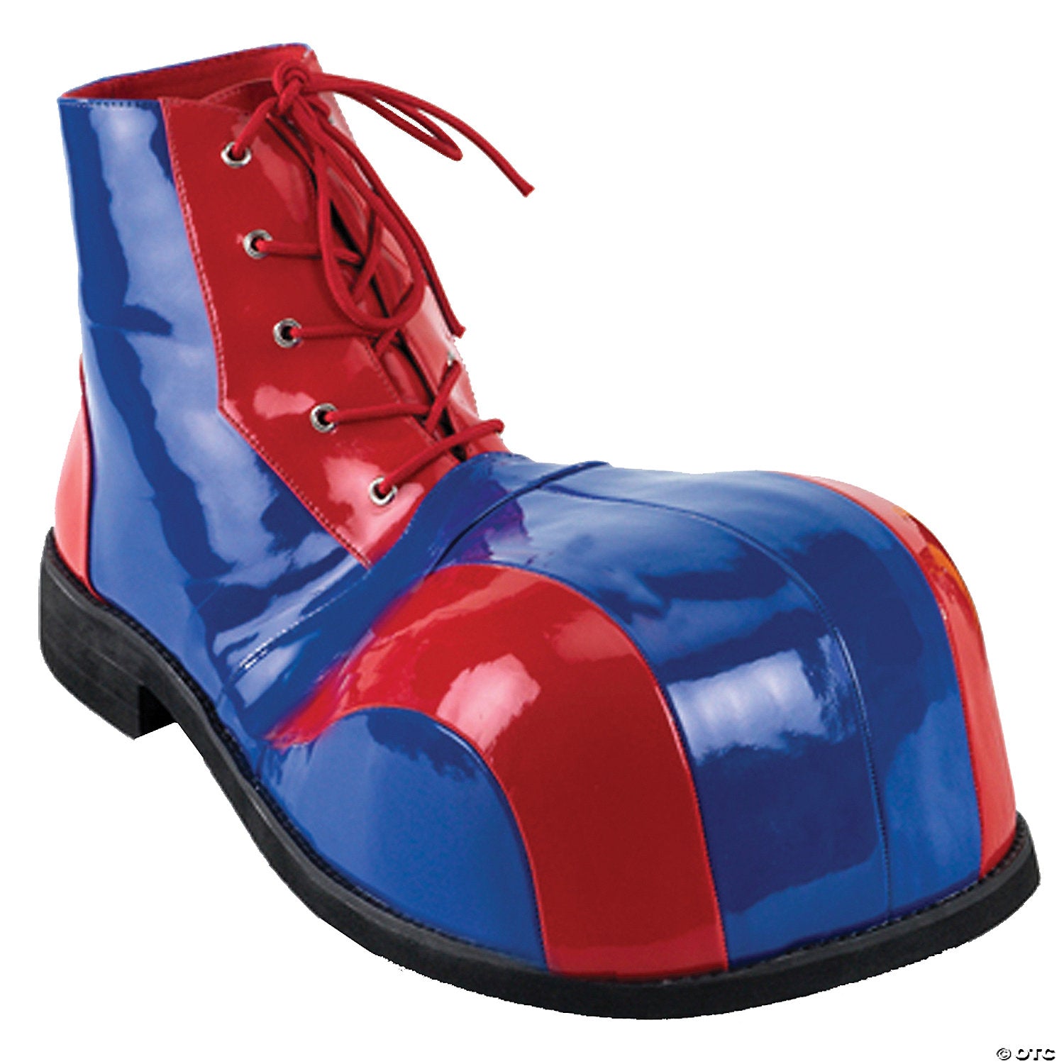 clown shoes red & blue patent~ha100rdbu