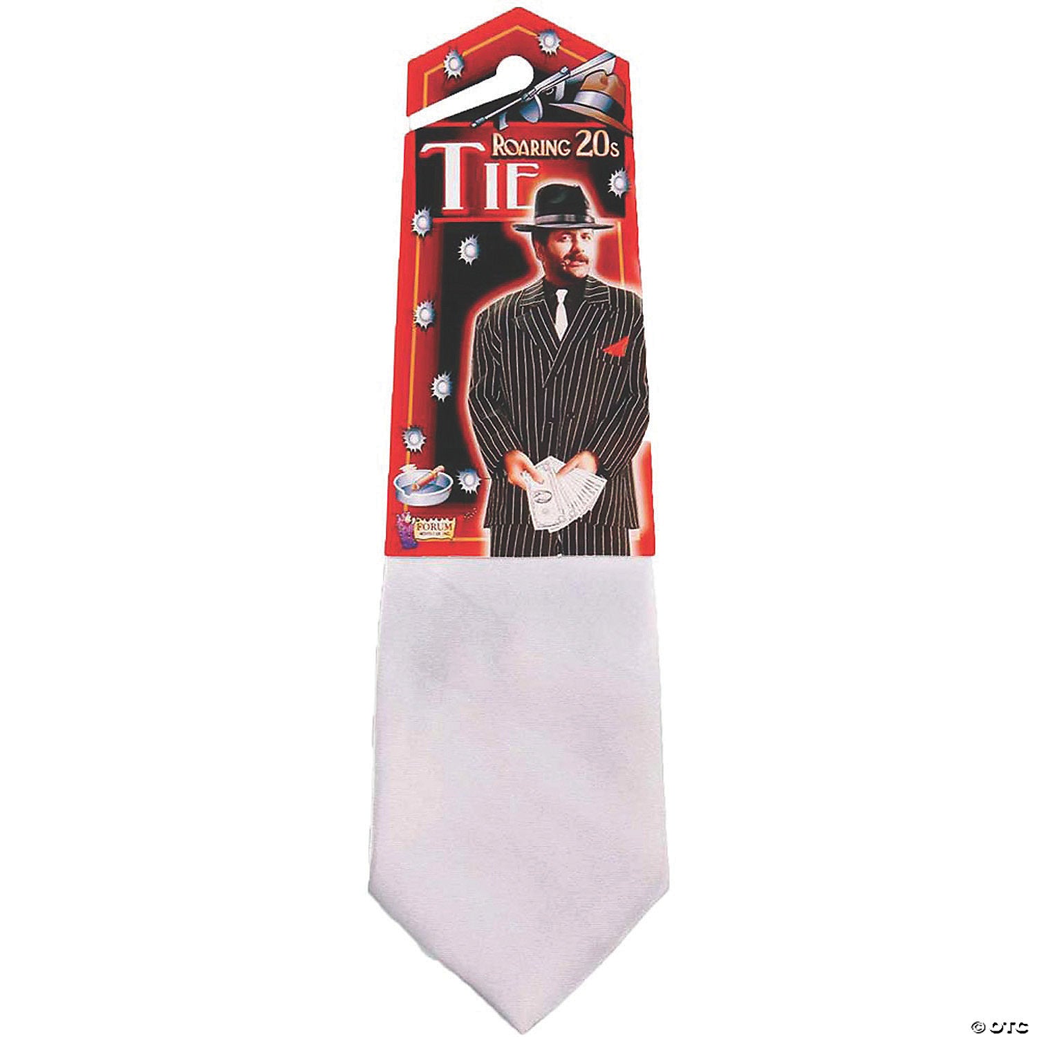 white gangster tie~fm61489