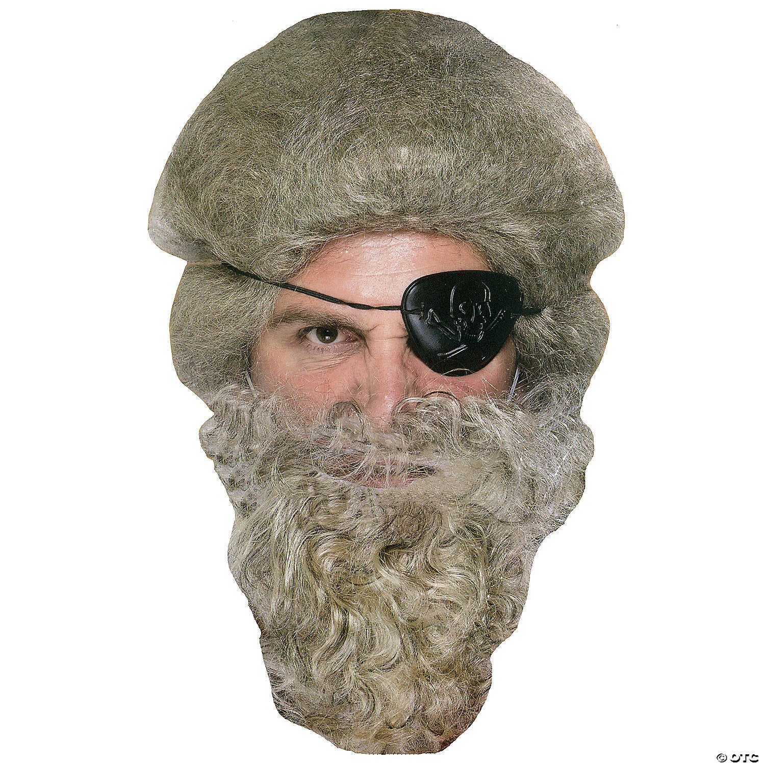 grey bushy pirate beard~cb55gy