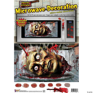 creepy microwave sticky decor~fm75082