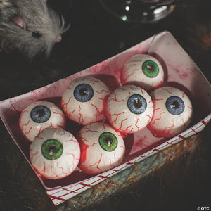 2  food tray of eyeballs plastic halloween decoration~atc00050-a03