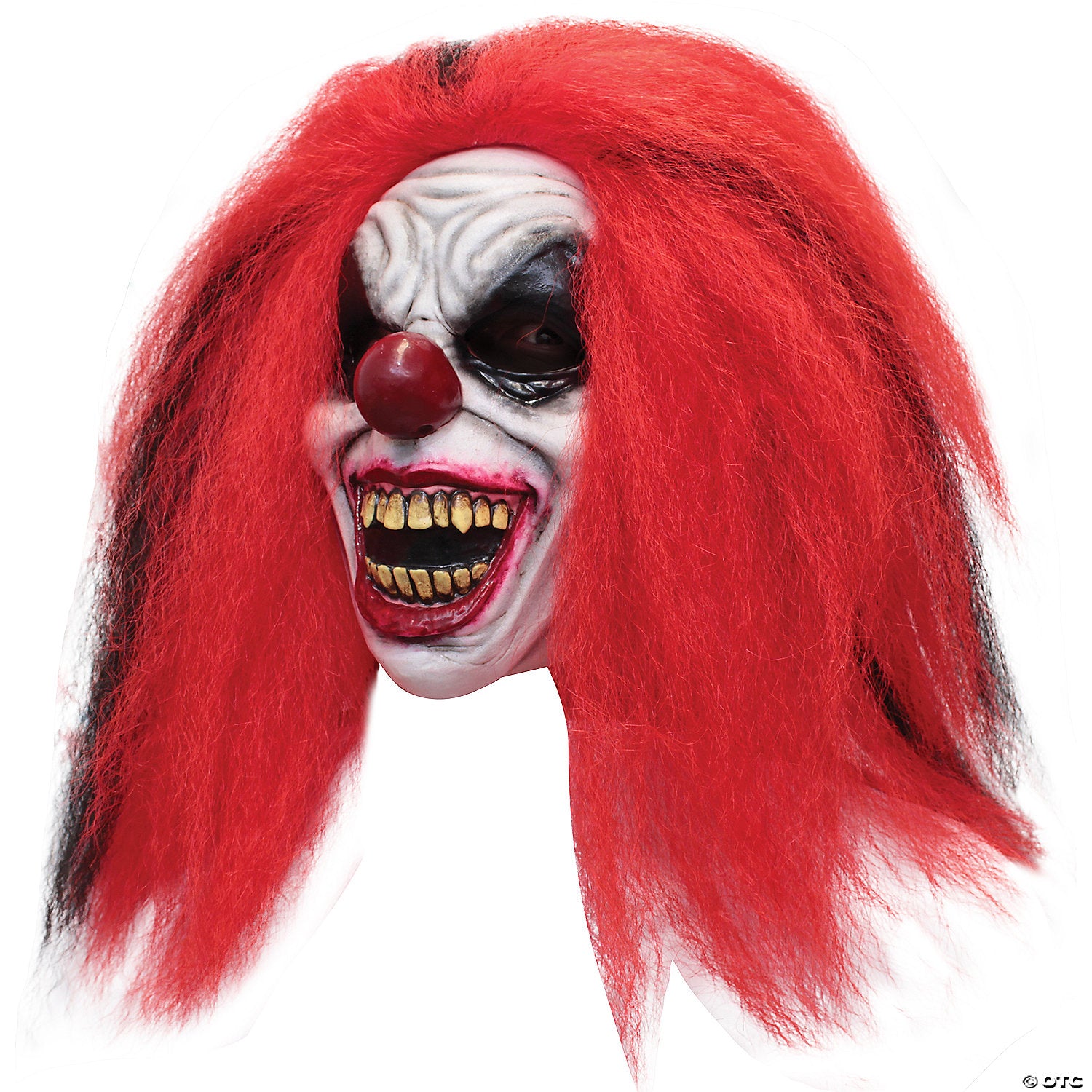 adults reddish clown face mask~tb26838