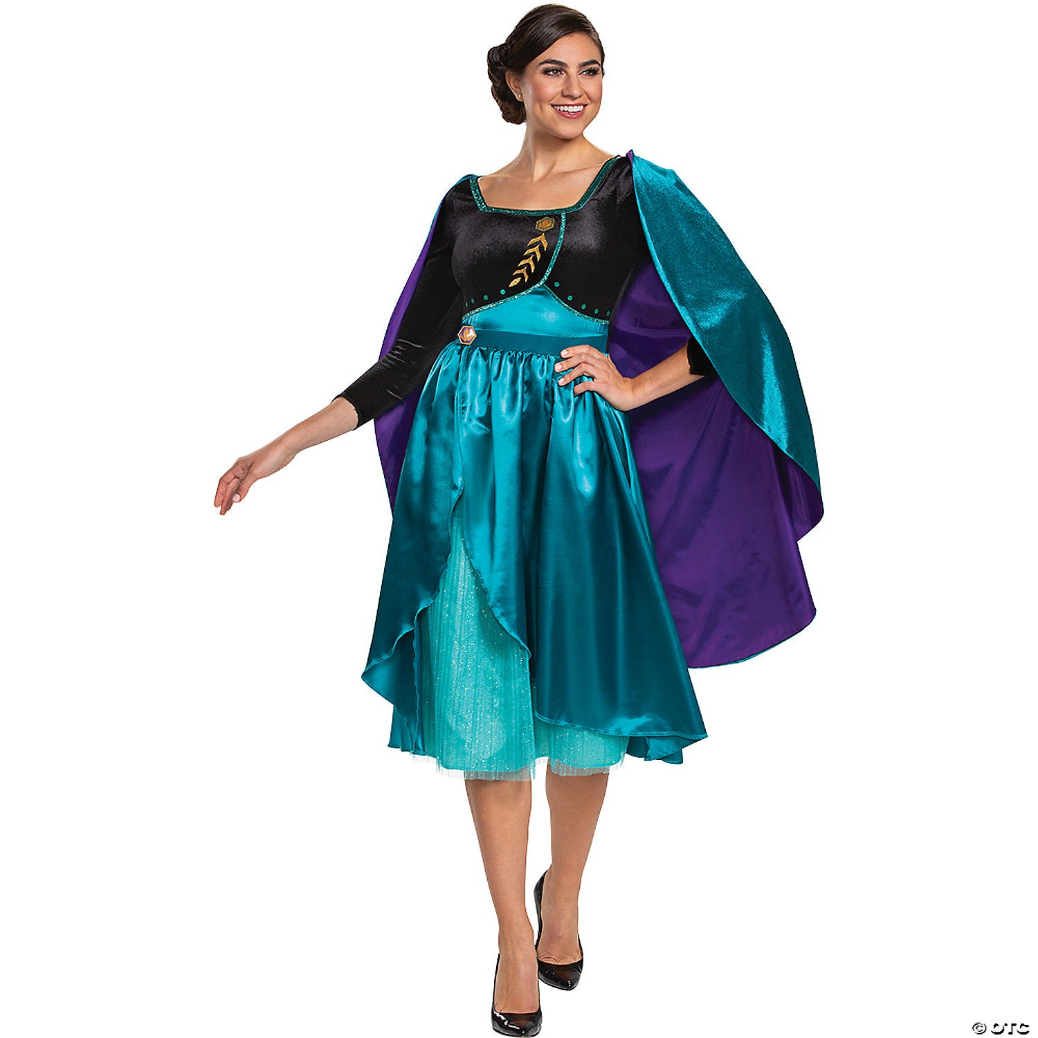 women s deluxe frozen 2 queen anna costume & 8211  extra small~dg23464n