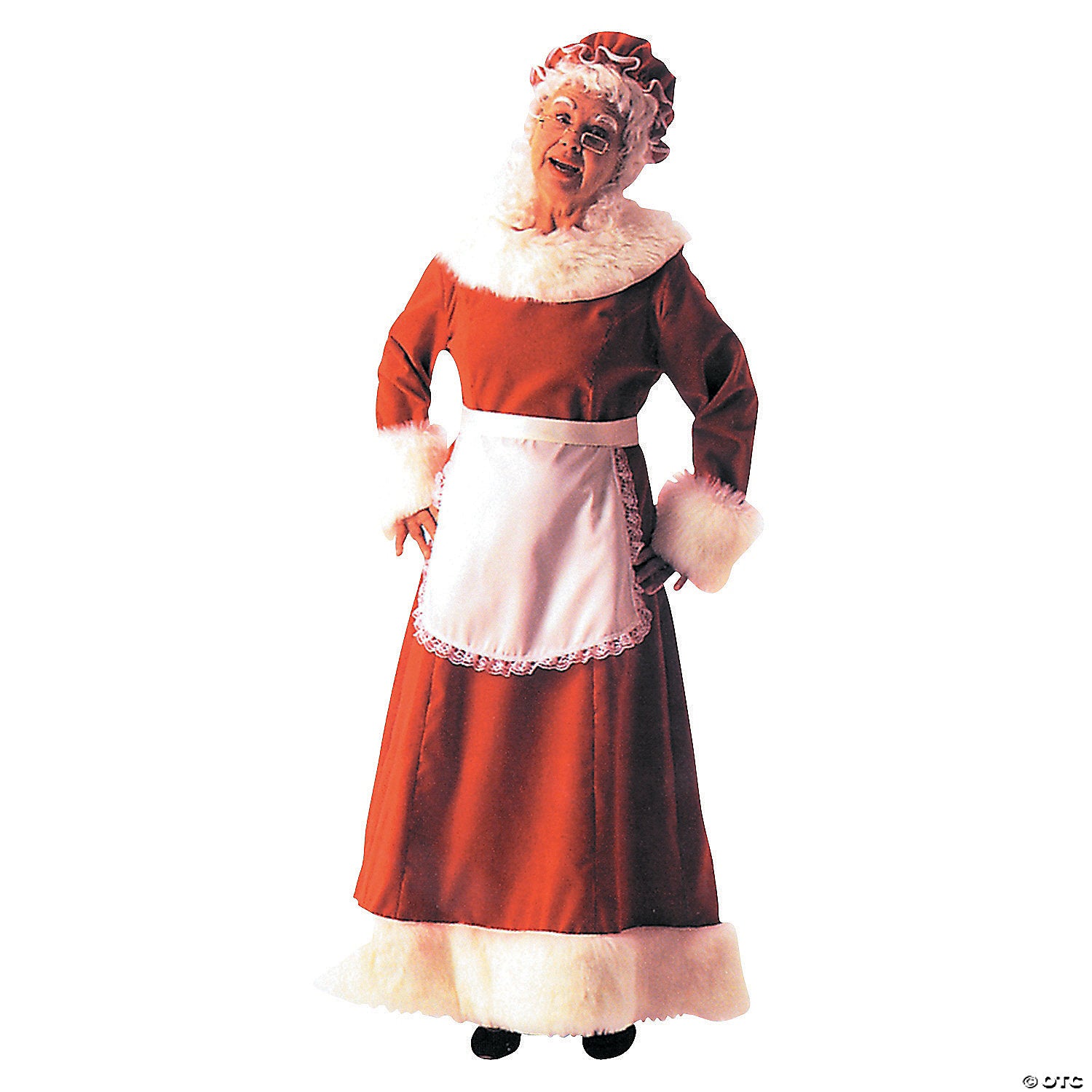 women& 8217 s mrs  claus long dress costume   medium~ae13sm