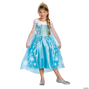 girl& 8217 s deluxe frozen& 8482  elsa costume   large~dg56998g