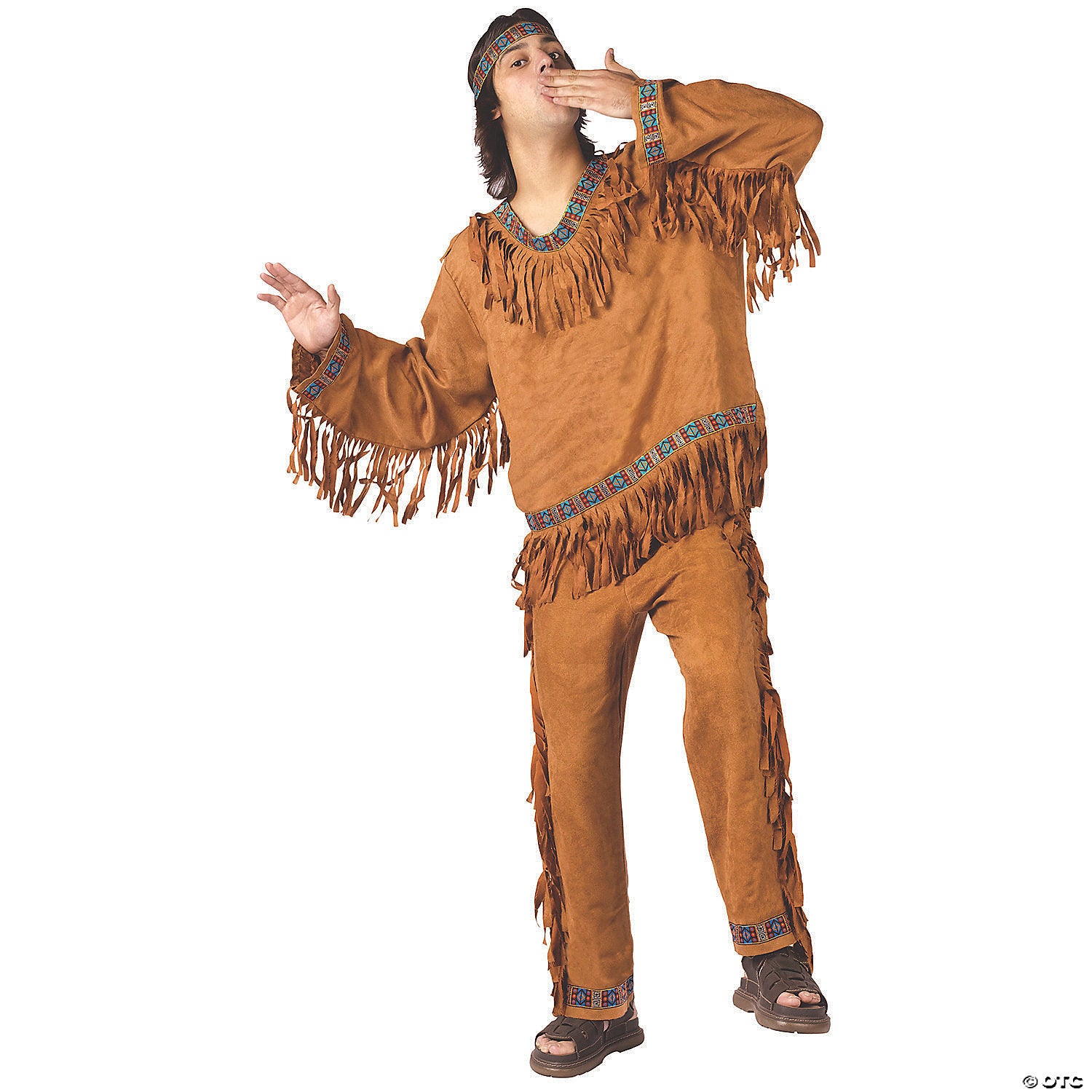 american indian man plus size adult men& 8217 s costume~fw131025