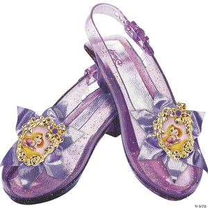 kids disney s tangled rapunzel purple sparkle jelly shoes~dg59301-a01