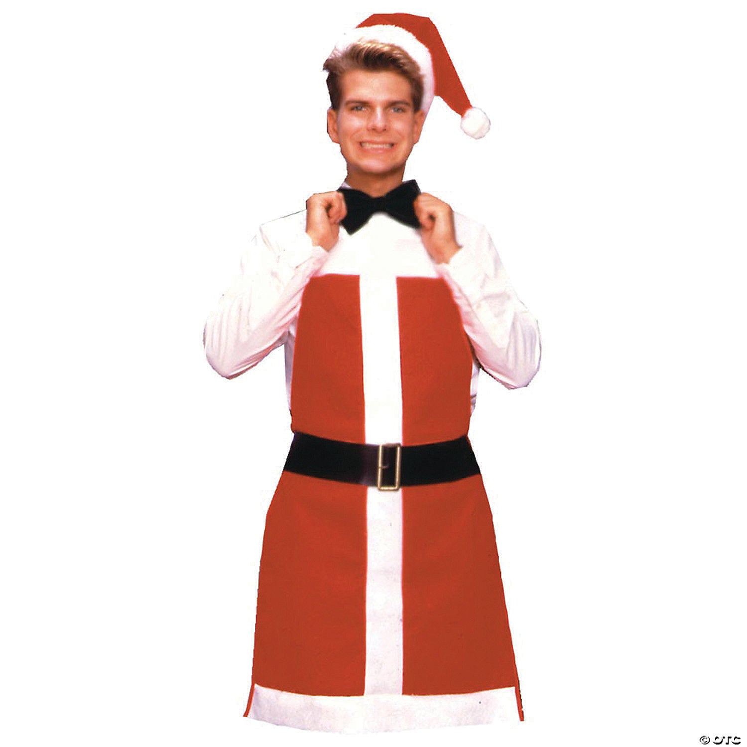 adults santa bartender apron costume~bb365