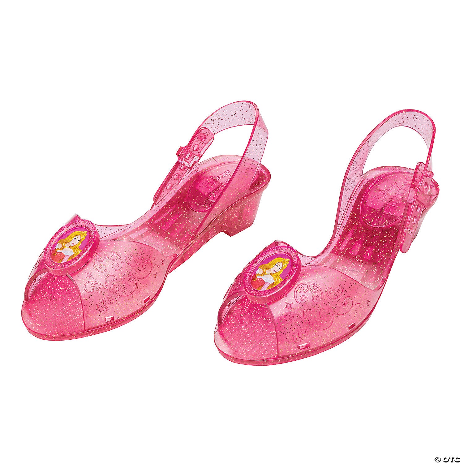 girl s disney s sleeping beauty aurora jelly shoes   size 11 12~dg158089