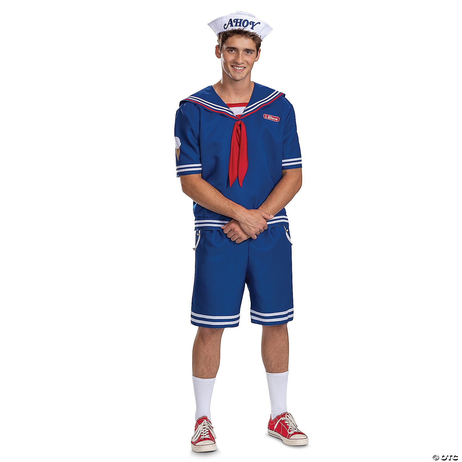 adults deluxe stranger things& 8482  steve scoops ahoy costume   medium 38 40~dg123689t