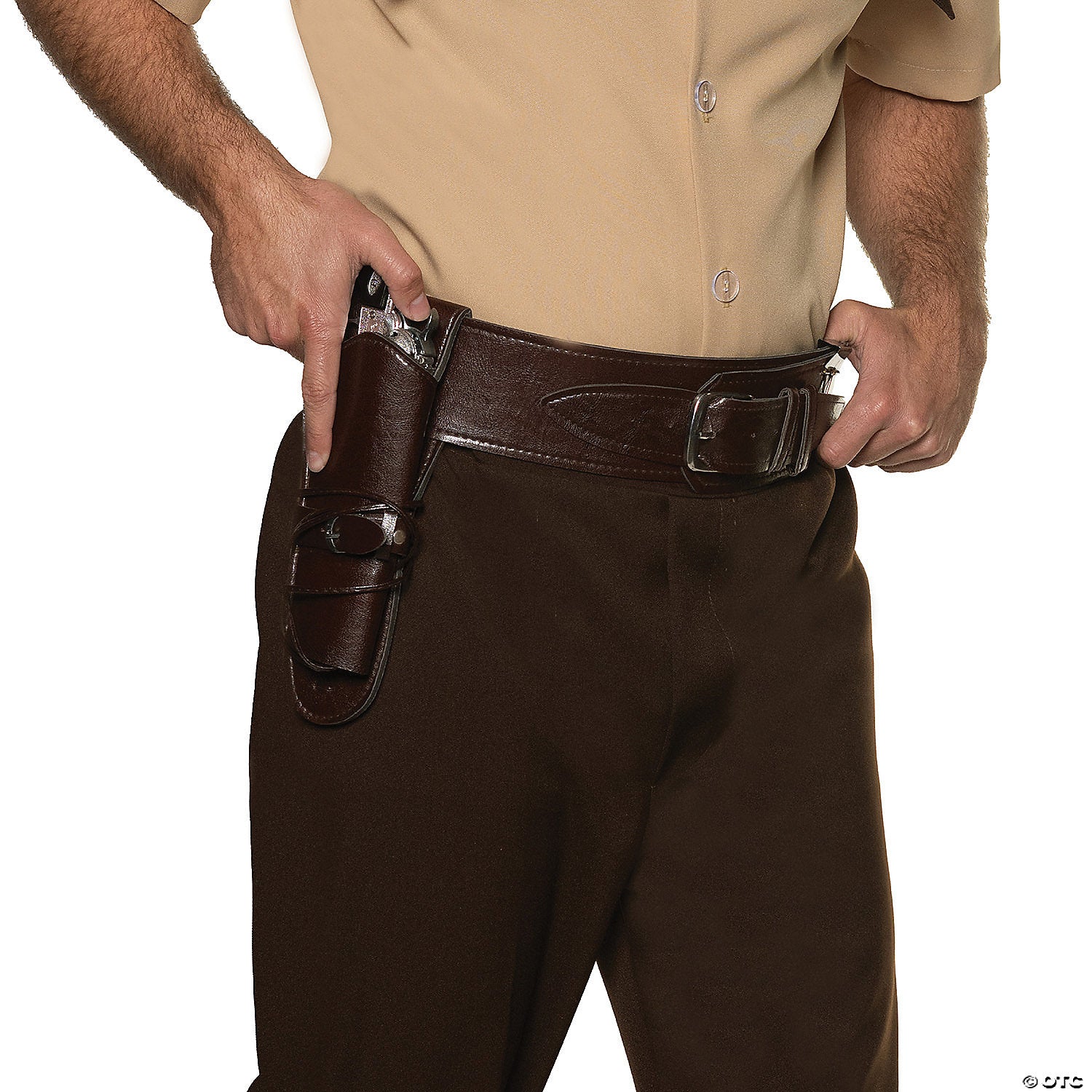 adults cowboy belt with single holster costume accessory~ur31059