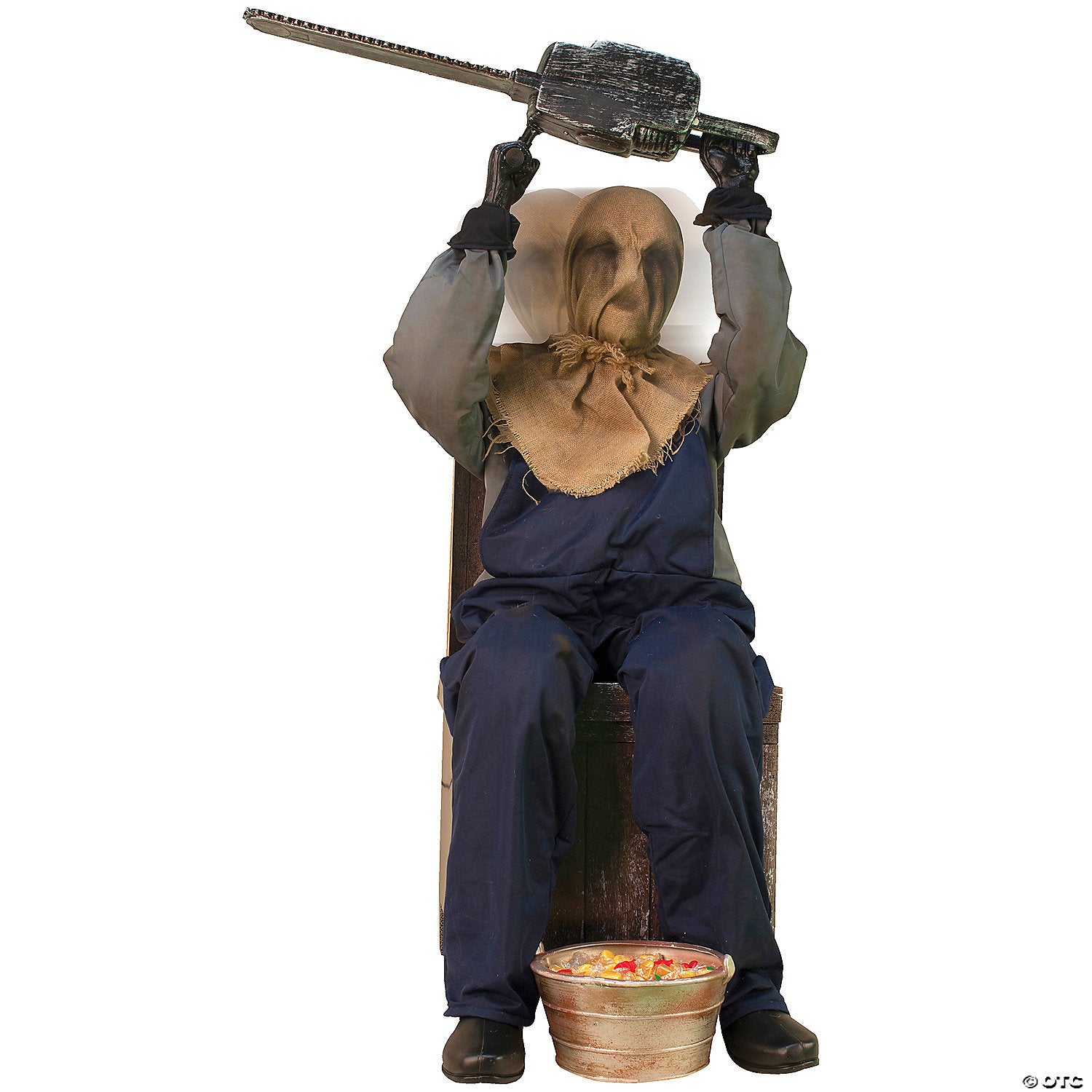 45  seated animated chainsaw greeter prop~tt58669-a06