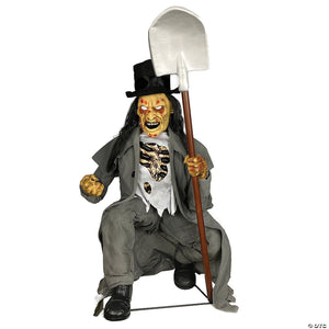 crouching grave digger halloween decoration~tt58693-a02