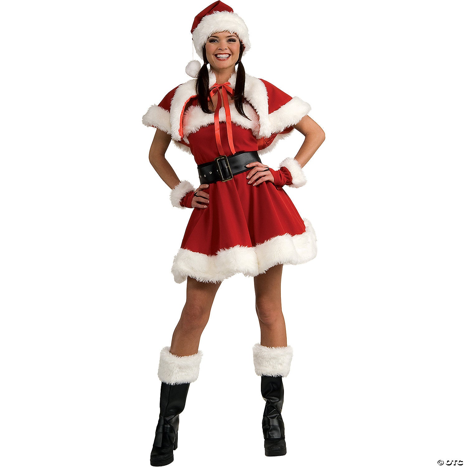 women s sexy velvet miss santa dress costume   small~ru25535sm