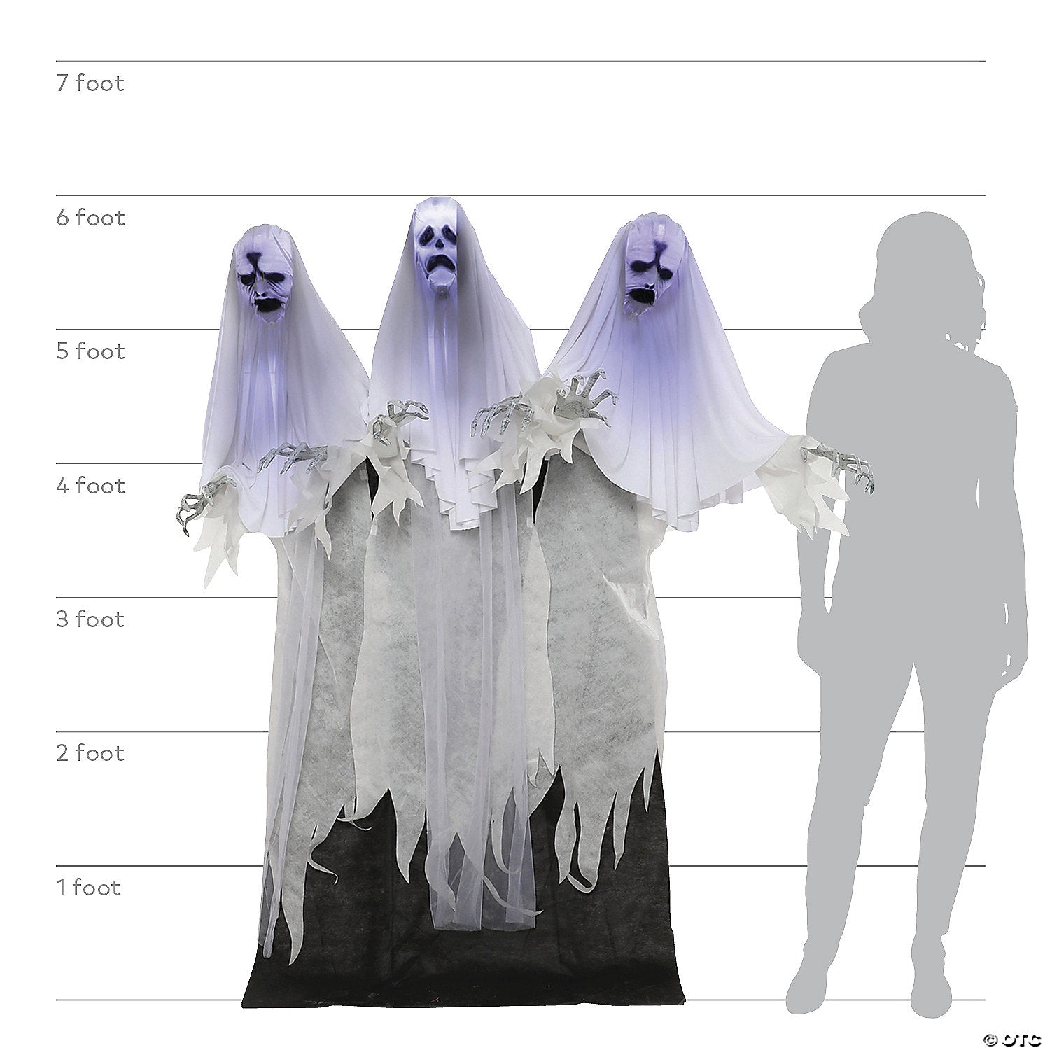 6  animated haunting ghost trio decoration~mr127031-a02