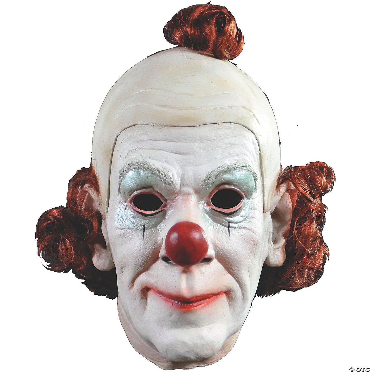 trick or treat studios circus clown overhead mask with hair~macd104