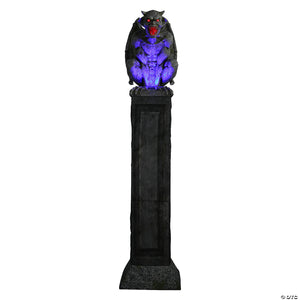 96  oversized gargoyle pillar animated halloween prop~mr5125303-a06