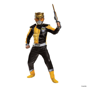 boy s classic muscle mighty morphin gold ranger costume   large~dg104779g