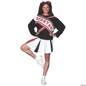 cheerleader spartan girl adult women& 8217 s costume~fw100174