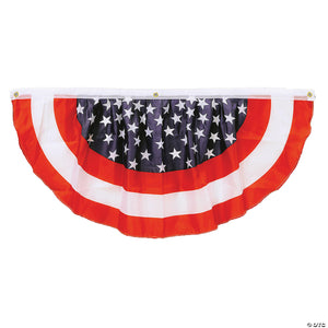 stars stripes fabric bunting~bg54991rwb