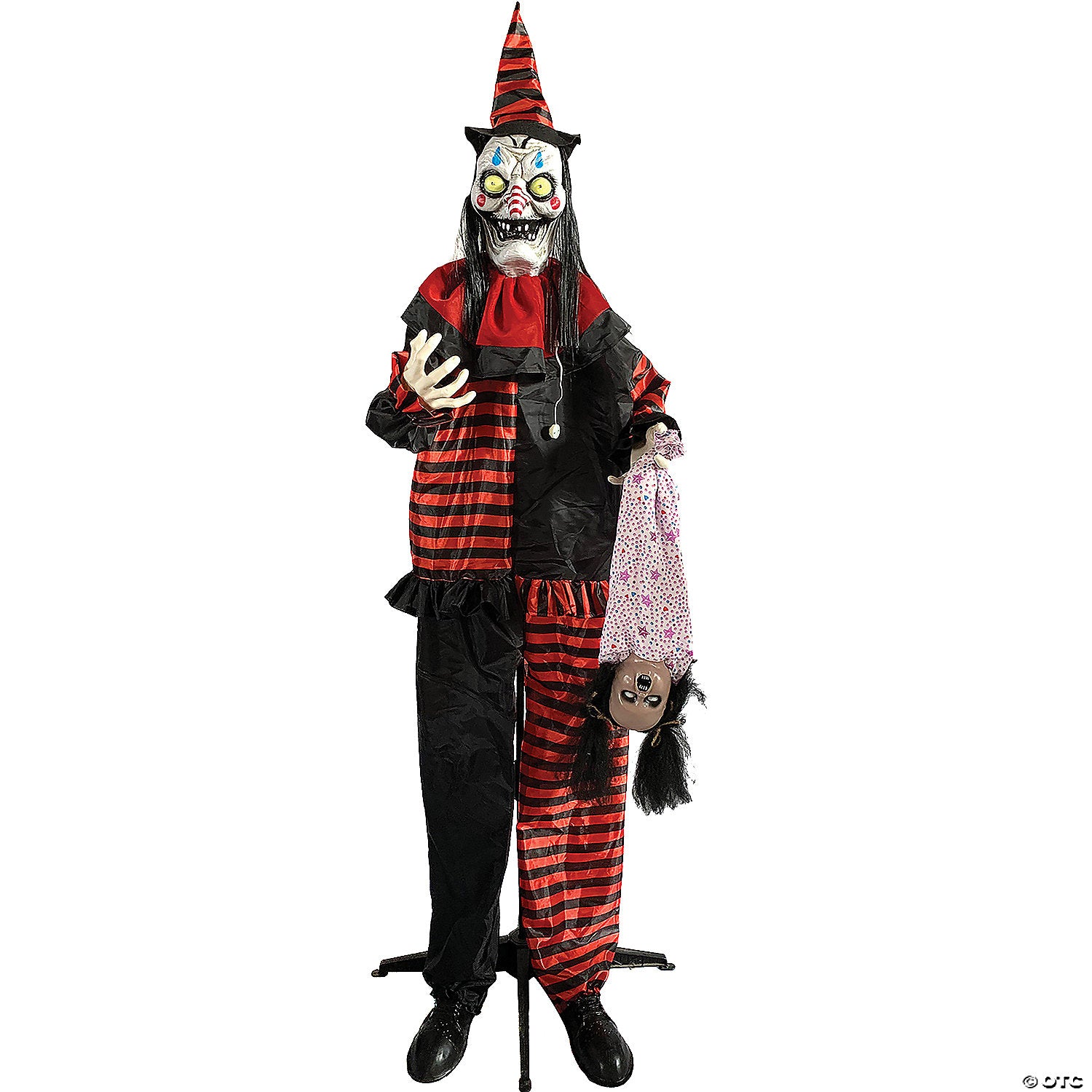 72 inch standing shaking clown halloween decoration~ss62779