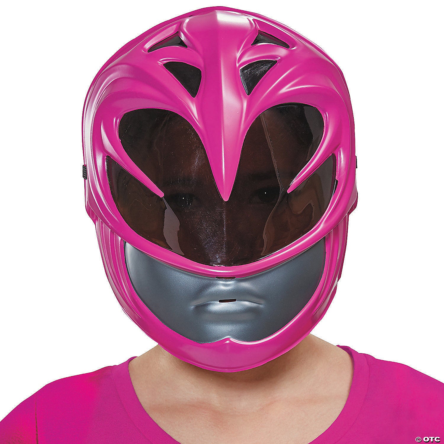 kids mighty morphin power rangers pink ranger vacuum mask~dg19674